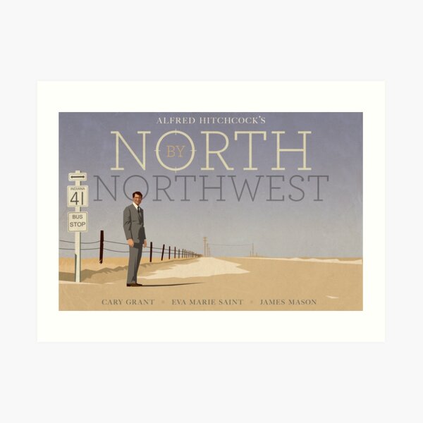 North by Northwest alternative movie poster Art Print