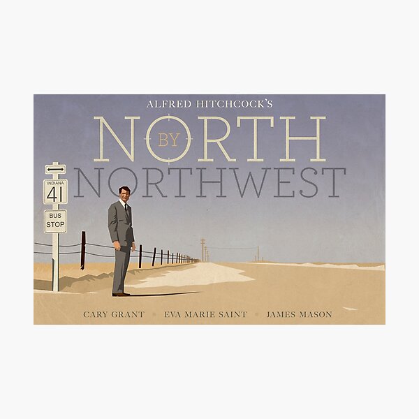 North by Northwest alternative movie poster Photographic Print
