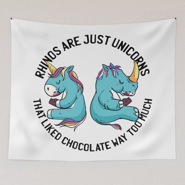 Item preview, Cute Rhino and Unicorn T-Shirt Desig. designed and sold by emphatic.
