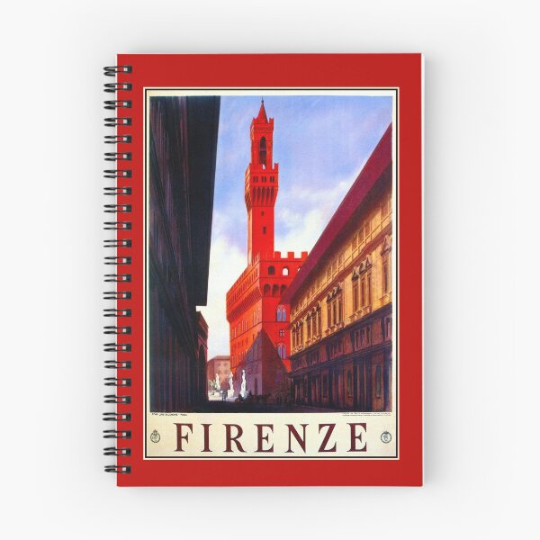 Item preview, Florence Firenze 1920s Italian travel ad, Palazzo Vecchio designed and sold by aapshop.