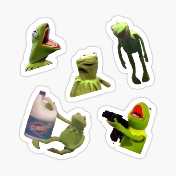 Item preview, Wacky Kermit Meme sticker pack designed and sold by avaadanielss.