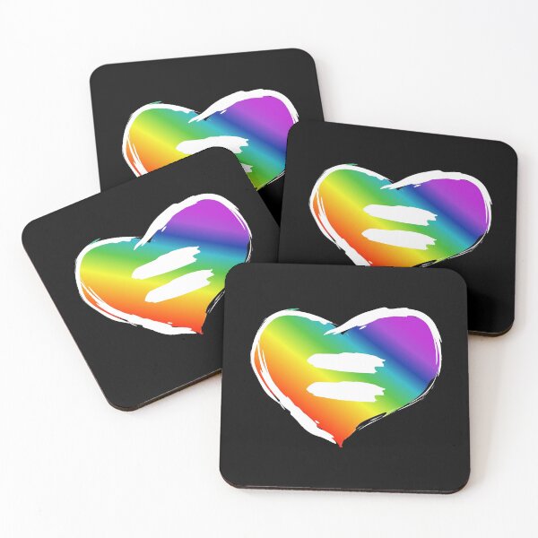 Item preview, LGBT Rainbow Equality Heart designed and sold by claudiasartwork.