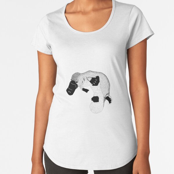 Platypus (ink illustrations of weird animals that are real) Premium Scoop T-Shirt
