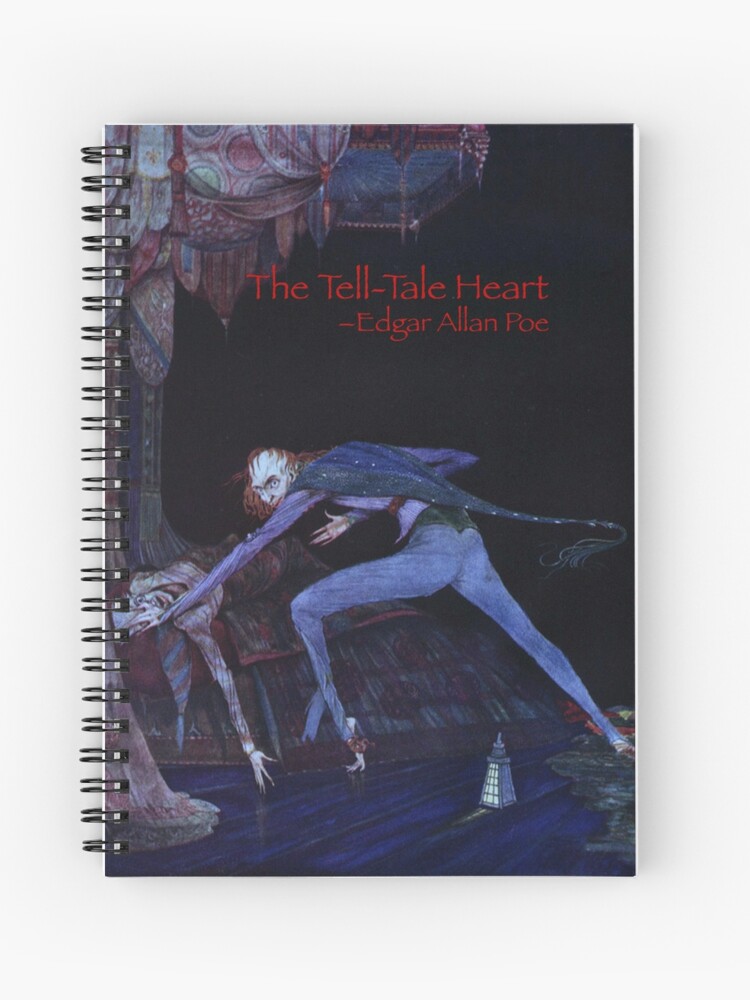 Angela　Notebook　Harry　Edgar　Spiral　Illustration　Tell-Tale　The　Redbubble　by　Poe.　for　Dell'Arte　Heart　by　by　Allan　Clarke