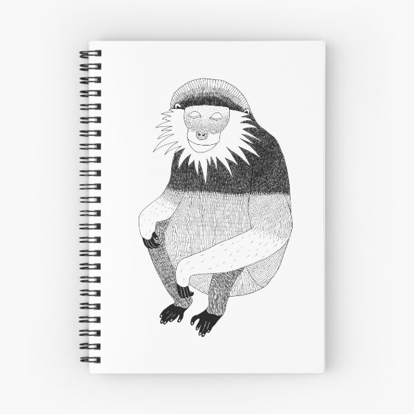 Item preview, Red-Shanked Douc (ink illustrations of weird animals that are real) designed and sold by InkDier.