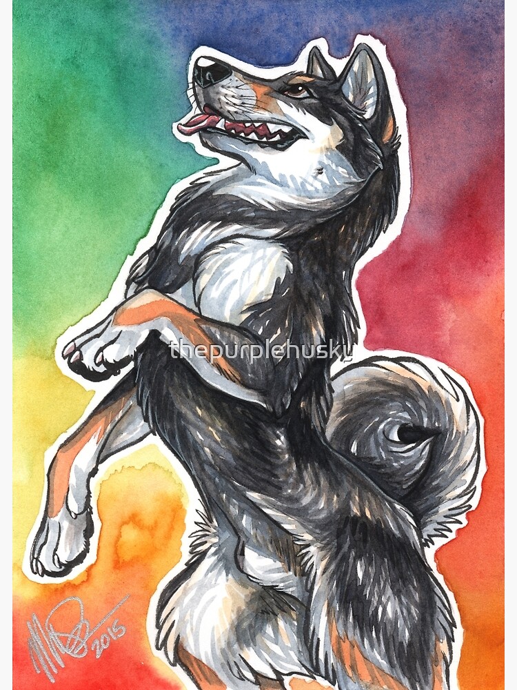 Black & Tan Stand! by thepurplehusky