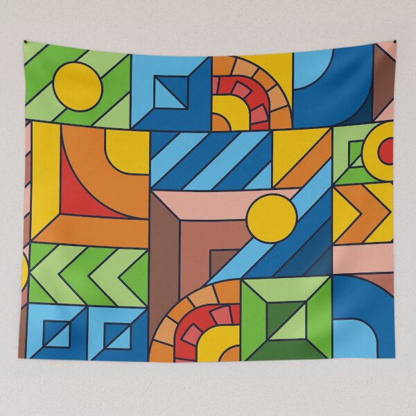 Item preview, Colorful Geometric Mosaic Background designed and sold by Robert Lynch.