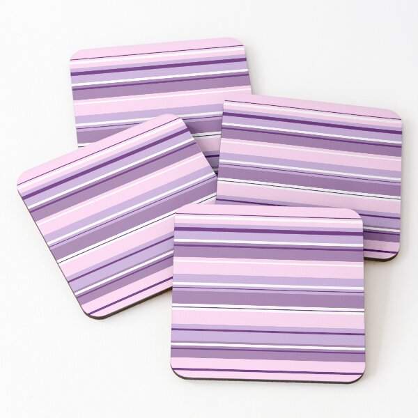 Item preview, Mixed Striped Design Pinks Purples White designed and sold by NataliePaskell.