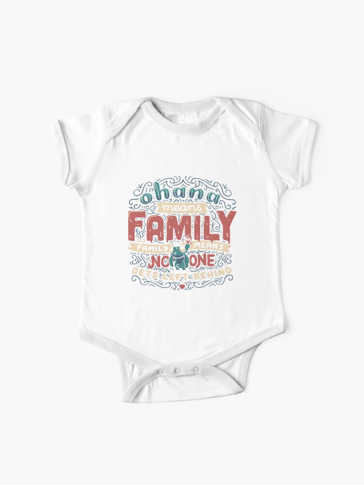 Ohana Means Family Baby One Piece By Eduely Redbubble