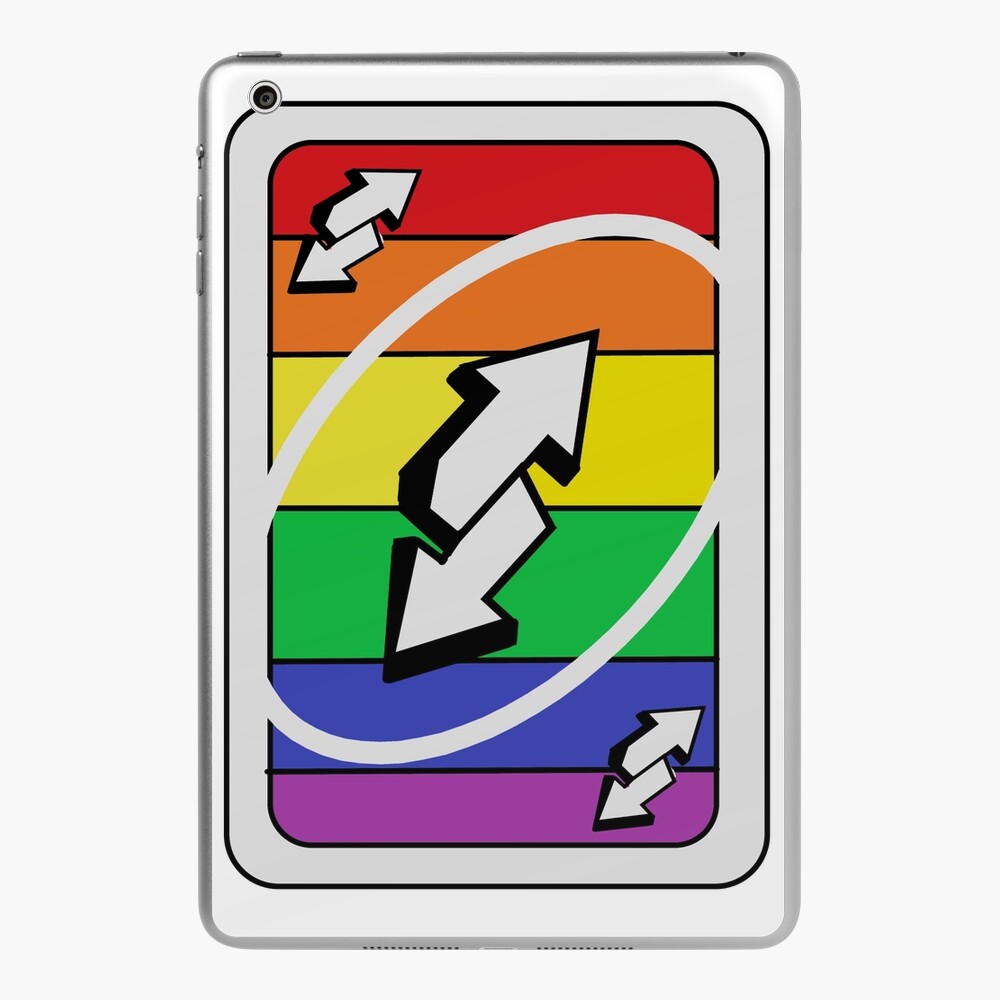 ace pride uno reverse card | iPad Case & Skin