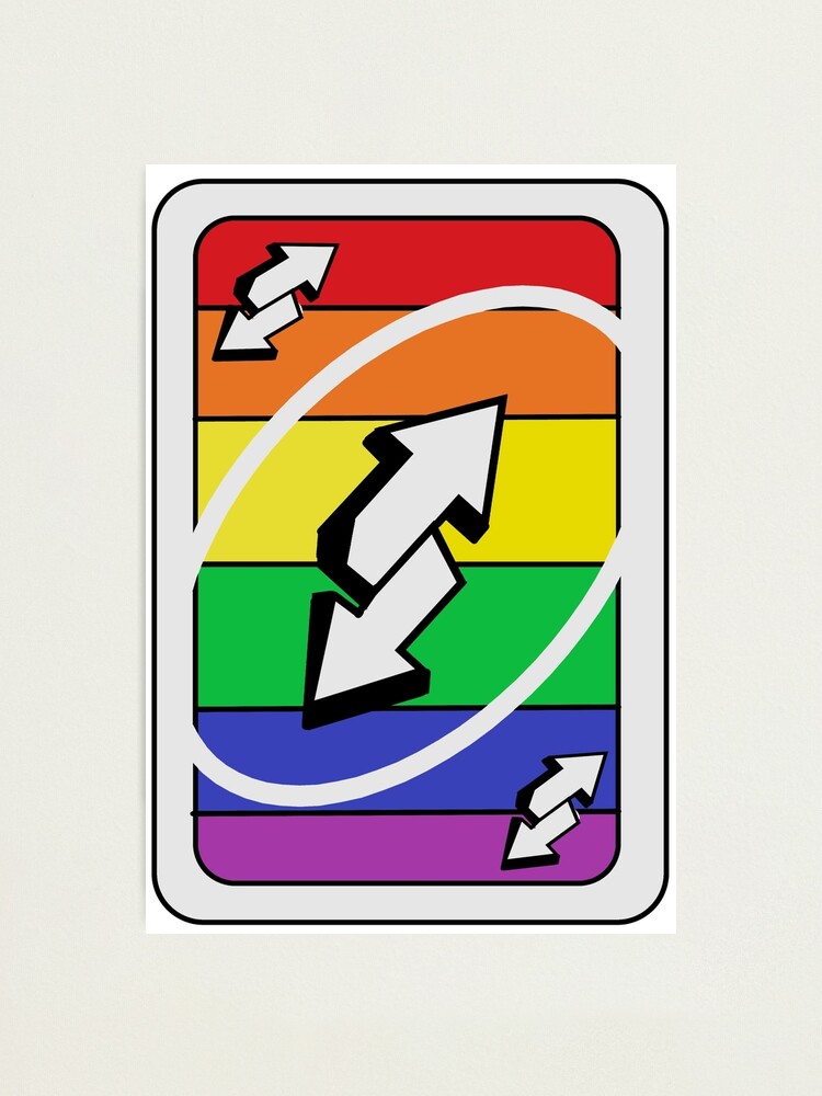 Pride Uno Reverse Card Photographic Print By Bumble Buzzing Redbubble