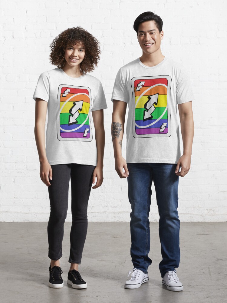 Pride Uno Reverse card Essential T-Shirt for Sale by Bumble