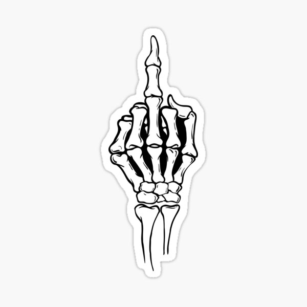 Middle Finger Sticker