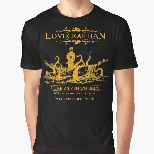 Lovecraftian - R'lyeh Whiskey Gold Label Graphic T-Shirt