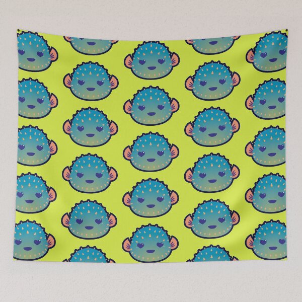 Item preview, Lovestruck Pufferfish designed and sold by ZaryaKiqo.