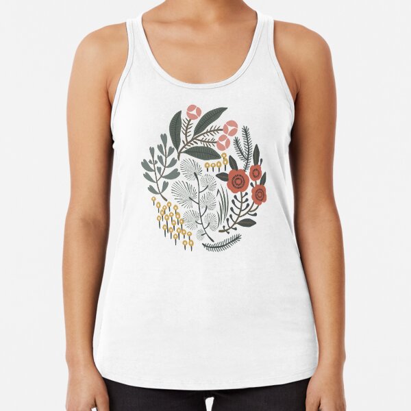 Night Garden Racerback Tank Top