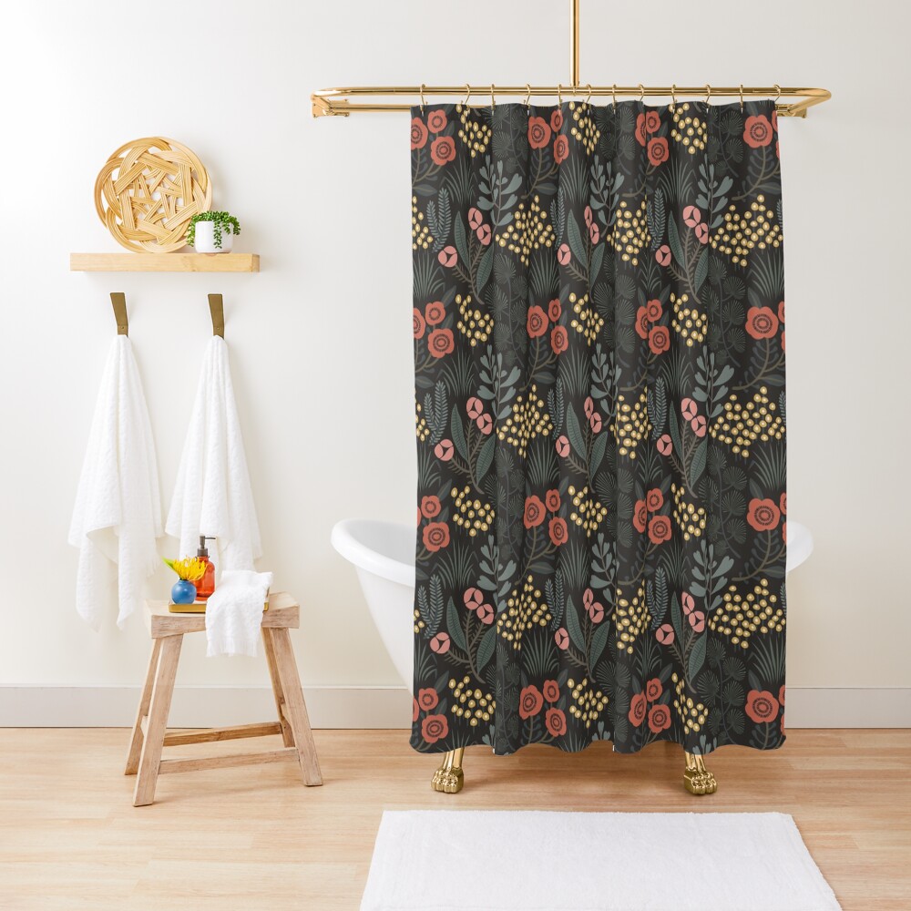 Night Garden Shower Curtain