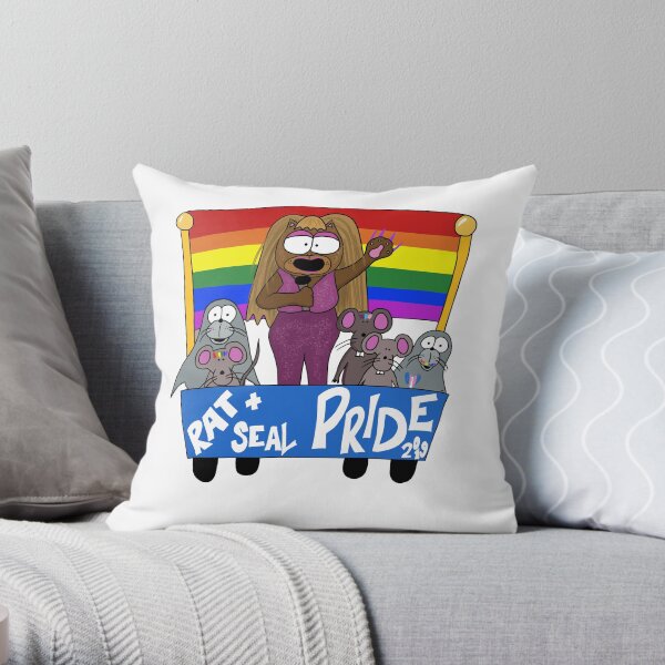 It's Pride amongst all of our friends! Throw Pillow