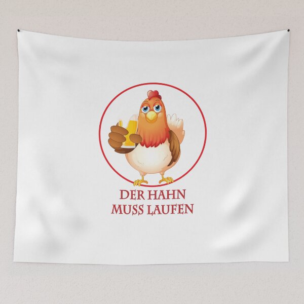Artikelvorschau, DER HAHN MUSS LAUFEN entworfen und verkauft von MallsD.