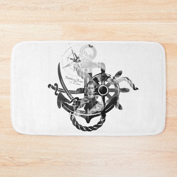 Item preview, Balthier and Fran - Sky Pirate Design 3 Black White designed and sold by AngeliaLucis.
