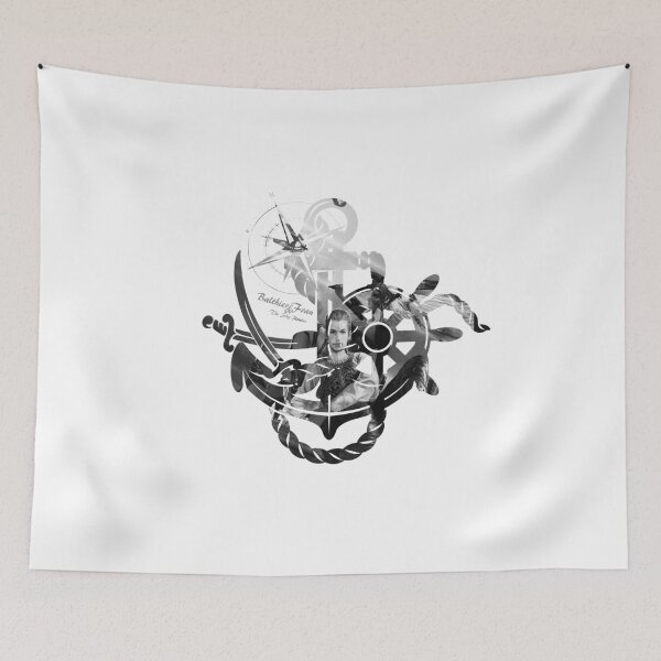 Item preview, Balthier and Fran - Sky Pirate Design 3 Black White designed and sold by AngeliaLucis.