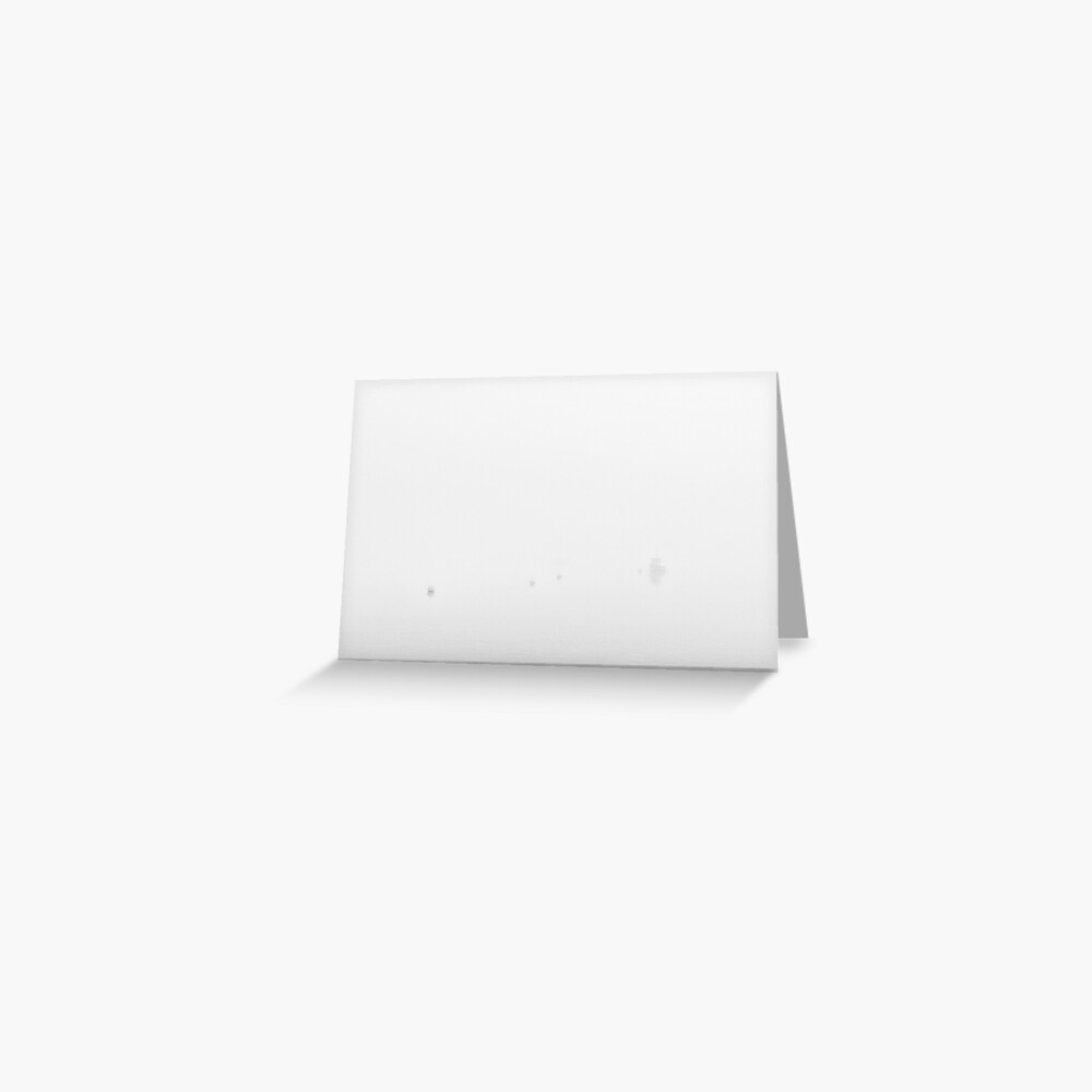Asymmetry on the water Greeting Card