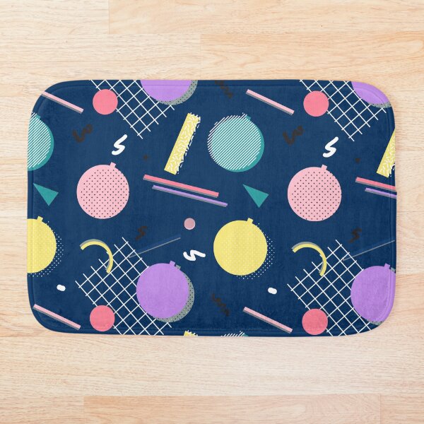 80s Xmas Bath Mat