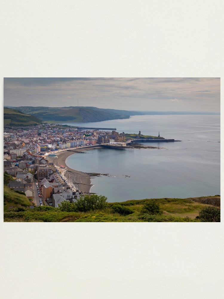 Aberystwyth 8 Photo Summer Landscape Print Beach Picture Welsh Vintage Poster
