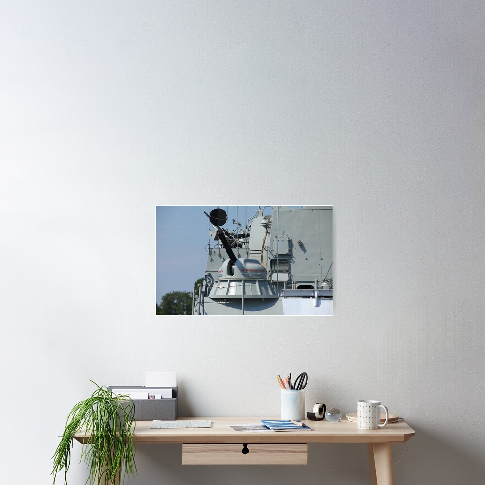 Battleship with Gun Turrets Cannon Canvas Art Poster Print Home Wall Decor
