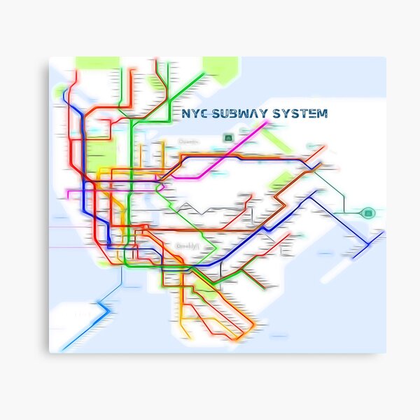 Item preview, NYC Subway Map designed and sold by mrthink.
