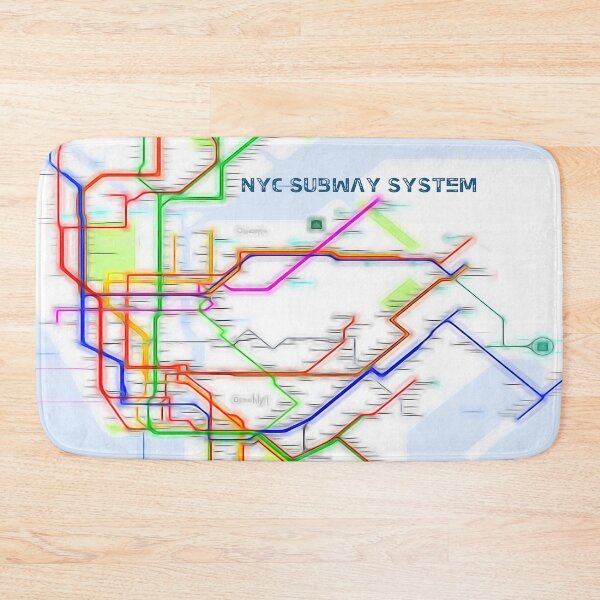 Item preview, NYC Subway Map designed and sold by mrthink.