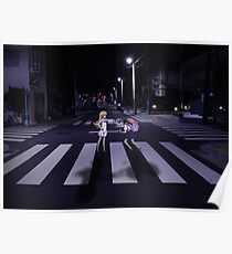Monogatari - Mayoi und Shinobu Zebrastreifen Poster