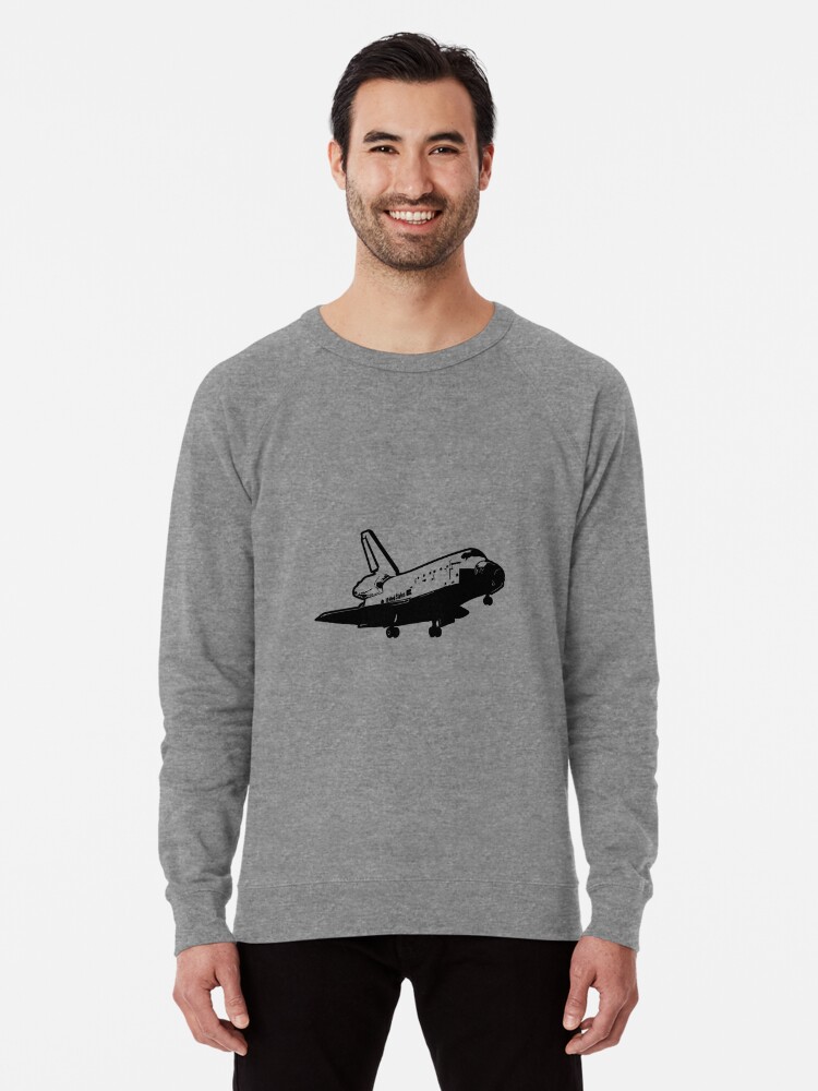Alternate view of US Space Shuttle Landing Lightweight Sweatshirt