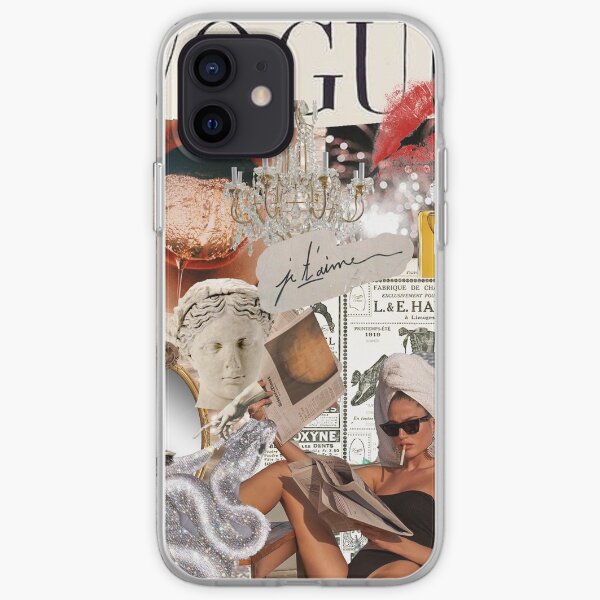 Paris/Rich Aesthetic Collage iPhone Soft Case