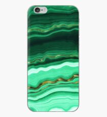Grün und Gold und Minze geäderter Malachit-Edelstein iPhone-Hülle & Cover