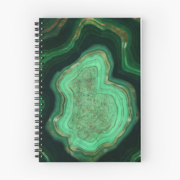 Item preview, Faux Malachite Green Marble with Gold Veins V designed and sold by MysticMarble.