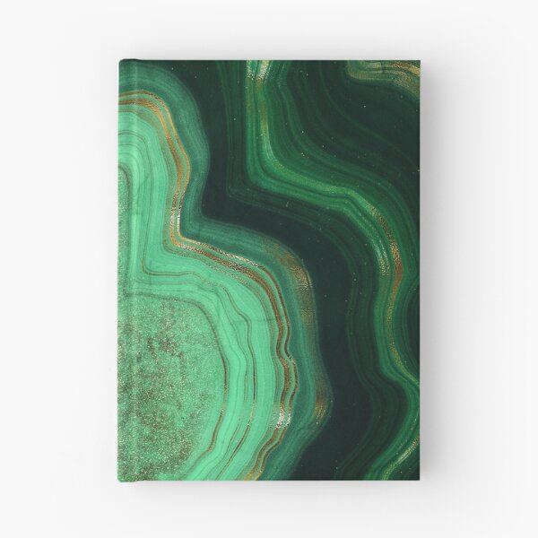 Item preview, Faux Malachite Green Marble with Gold Veins V designed and sold by MysticMarble.