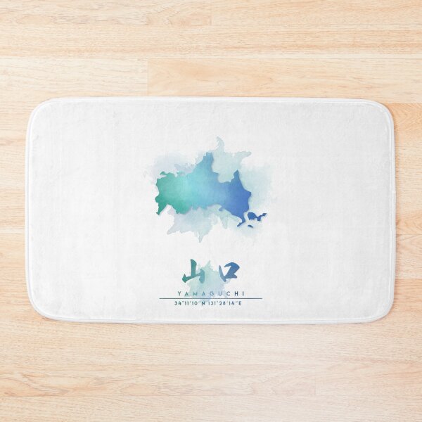 Item preview, Yamaguchi, Japan Watercolor Map Art designed and sold by Takeda-art.