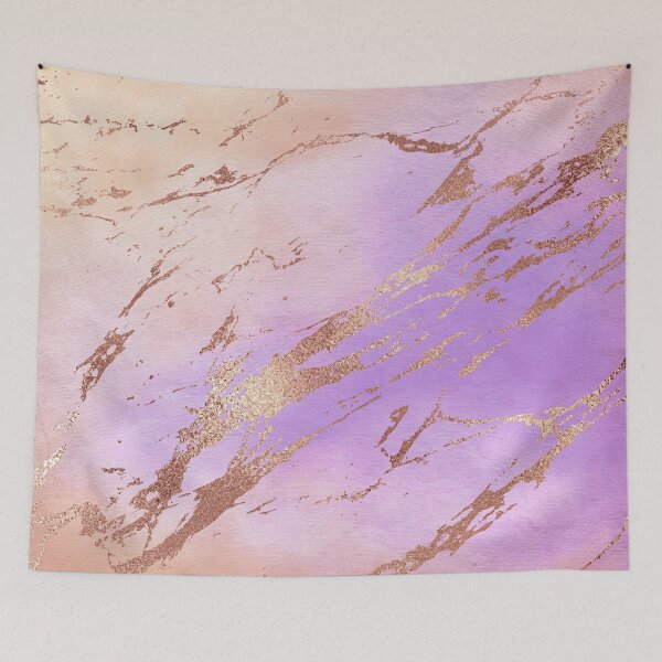 Item preview, Purple Orange Texture with Copper Faux Marble Effect designed and sold by MysticMarble.