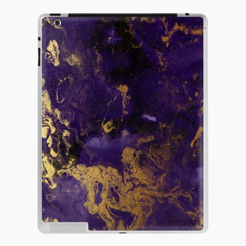 purple and gold marble effect | iPad Case & Skin