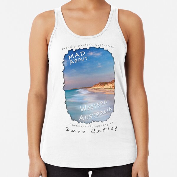 Dave Catley Landscape Photographer - Fine Art T-Shirt (Quinns Rocks) Racerback Tank Top
