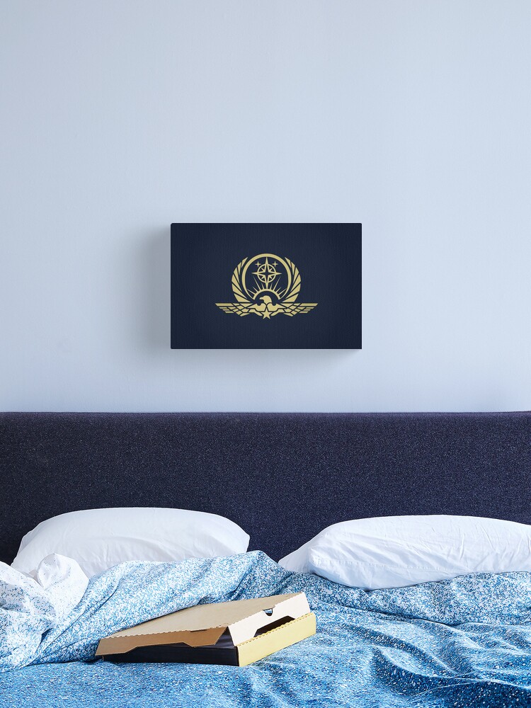 Thumbnail 2 of 3, Canvas Print, Interstellar Protectorate Logo designed and sold by Logogami.