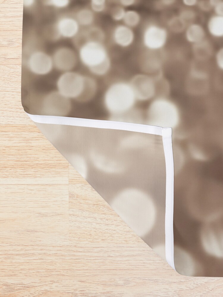 Alternate view of Mocca Brown Glitter Shower Curtain