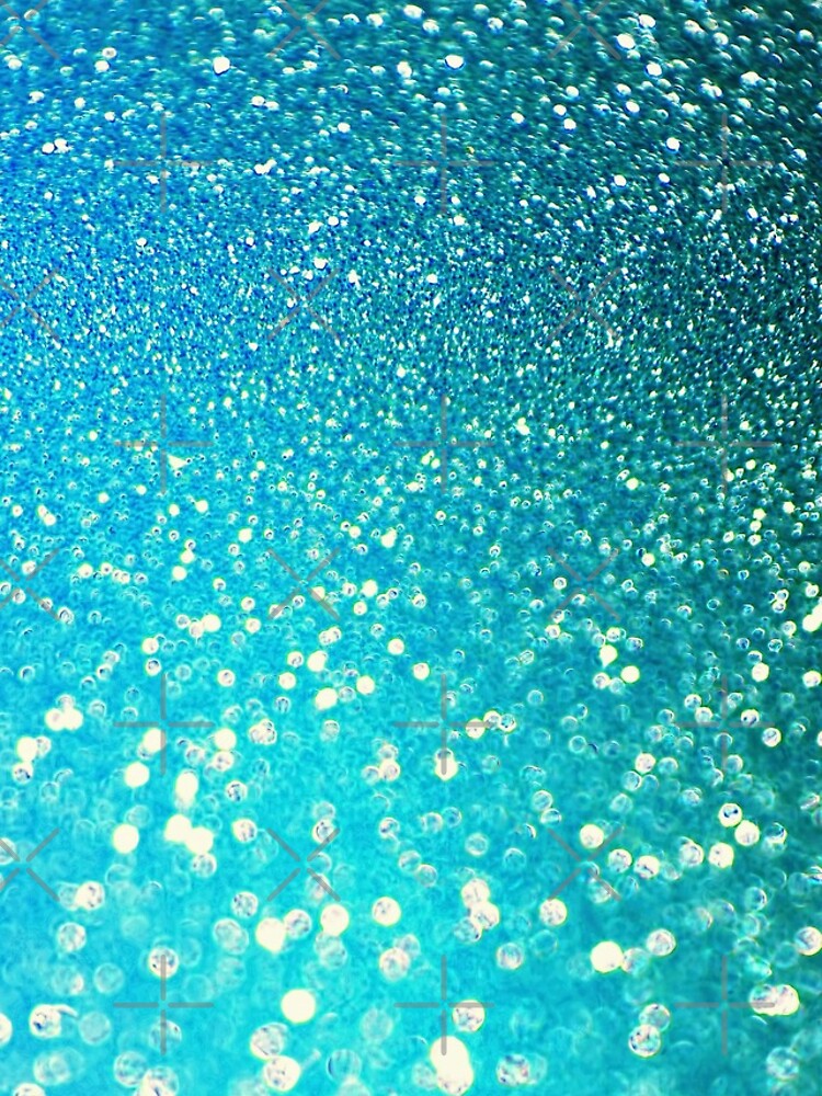 Mermaid Ocean Blue Glitter by MysticMarble