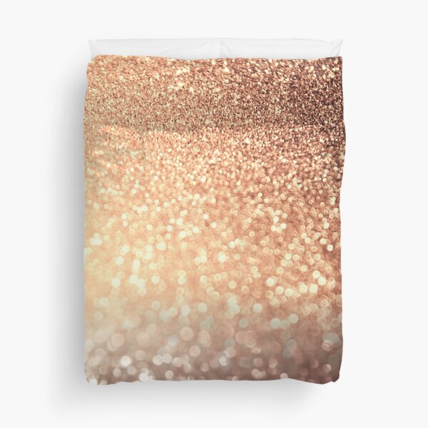 Late Afternoon Coffee Break Glitter Duvet Cover