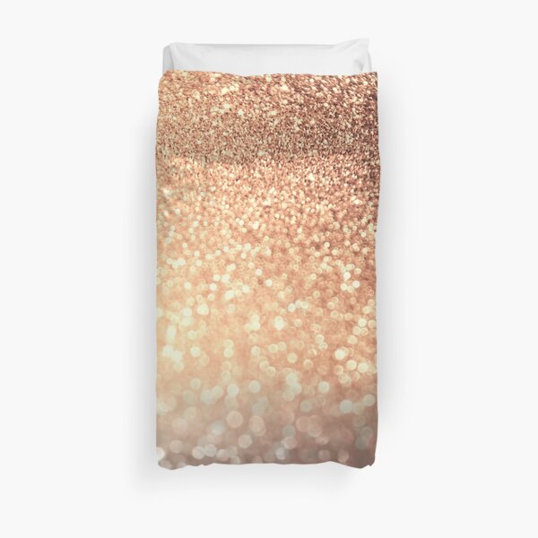 Late Afternoon Coffee Break Glitter Duvet Cover
