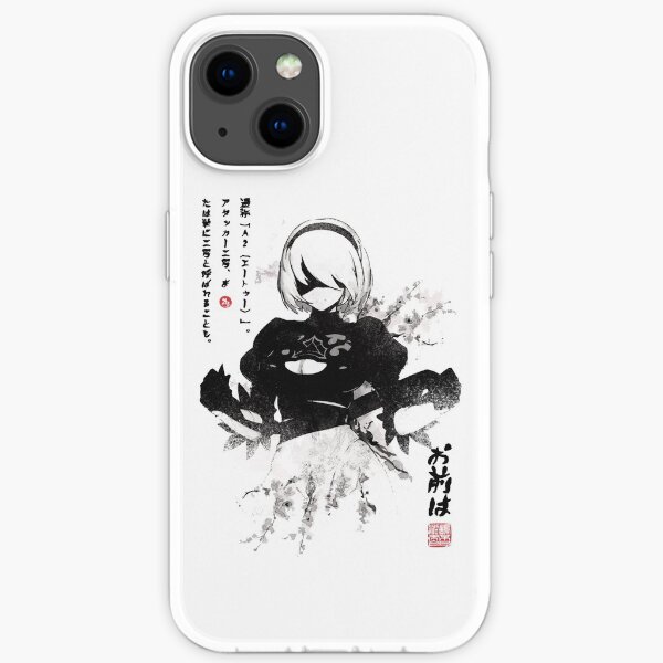 NieR:Automata 2B Japan Ink ニーア_オートマタ iPhone Soft Case