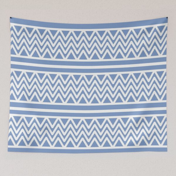 Item preview, Blue ZigZag Pattern  designed and sold by Poetic Patterns Studio.