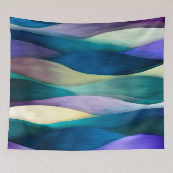 Item preview, Sea of ultraviolet and blue waves designed and sold by MarCanton.