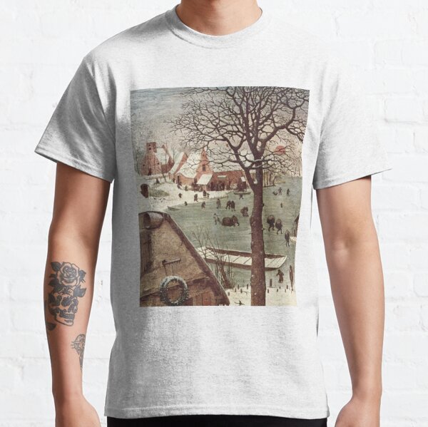 The census at Bethlehem. Fragment 3. View from the river. Pieter Bruegel The Elder, Painting, 1566, 115.5×163.5 cm Classic T-Shirt